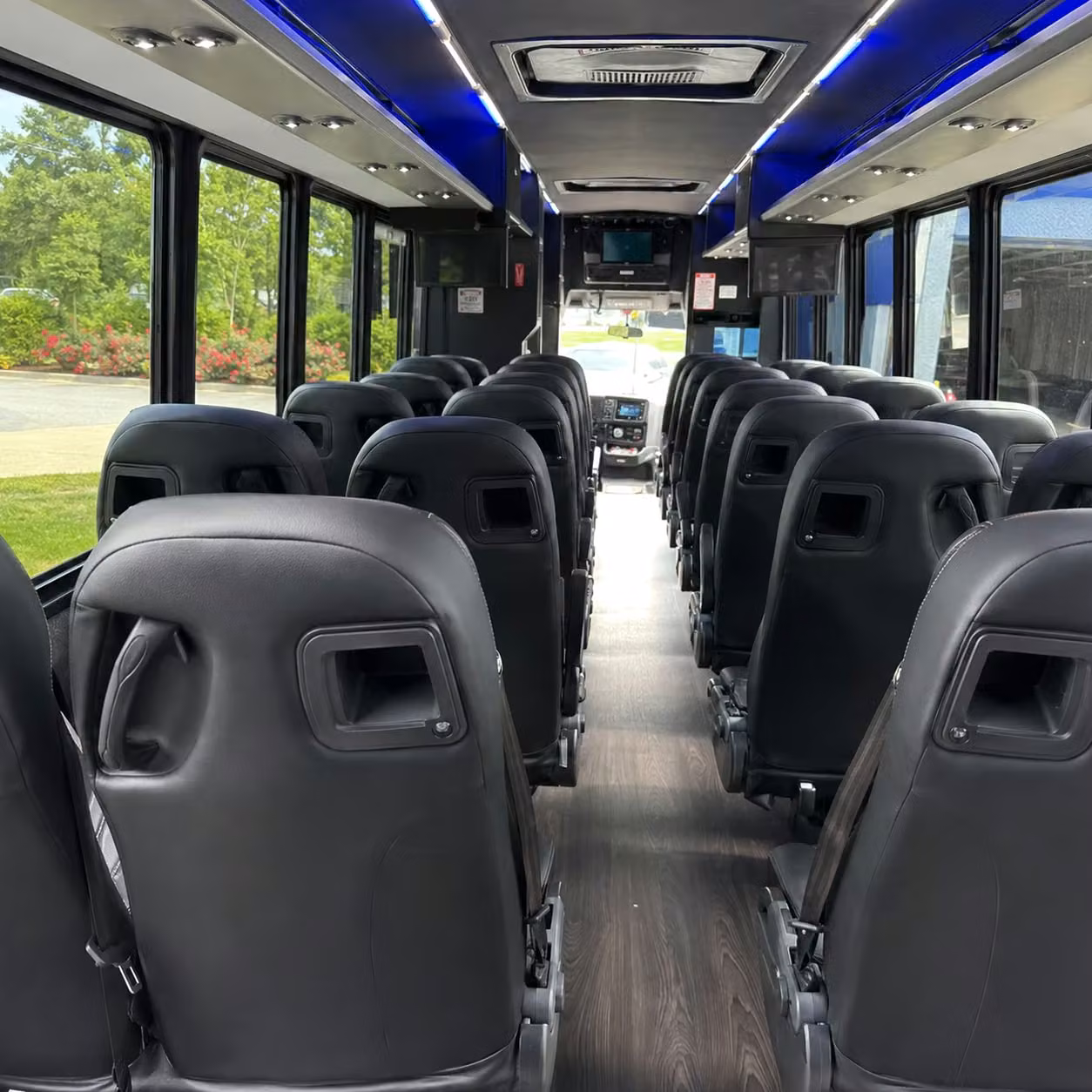 28 passenger minibus inside
