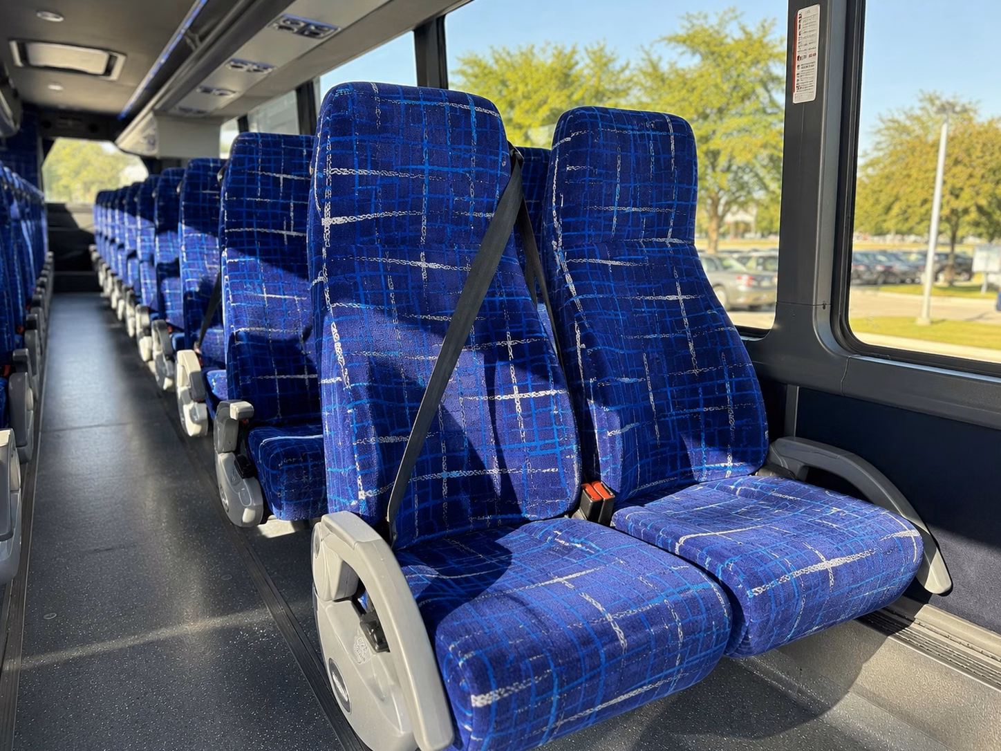simi valley charter bus rental interior